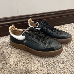 Chloe Black and White Sneakers